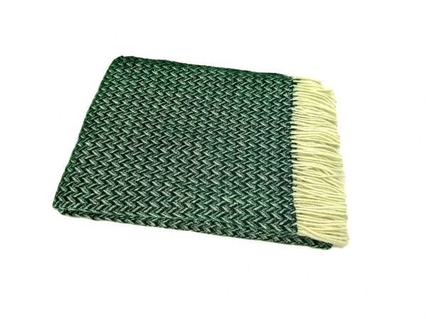 Плед Oslo Anna/2 140x200 см белый с зеленым La Nuit