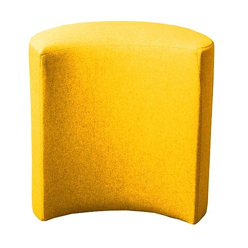 Пуф Марбет Півмісяць 400x400x240 мм Malaga №14 гірчичний 