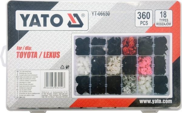 Набір автомобільних кліпс для Toyota / Lexus YATO YT-06650