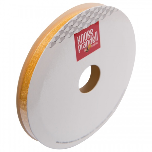 Стрічка декоративна Knorr Prandell органза 0,6 см 10 м жовтий 