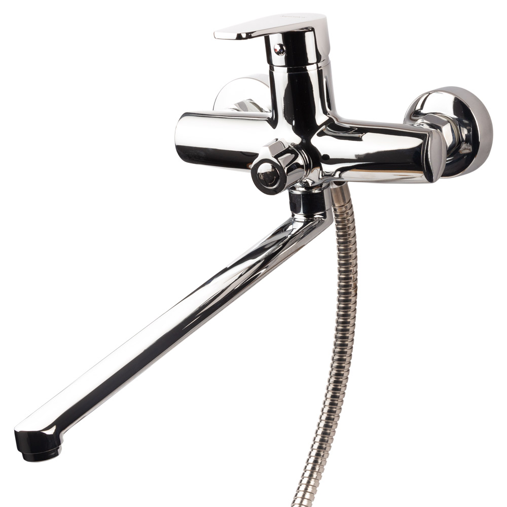 Змішувач Aquatica s30 O35 для ванни вилив прямий 350мм дивертор вбудований картриджний Aquatica