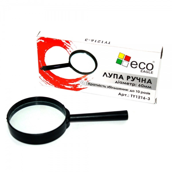 Лупа ручная d 60 мм TY1216-3 Eco-Eagle