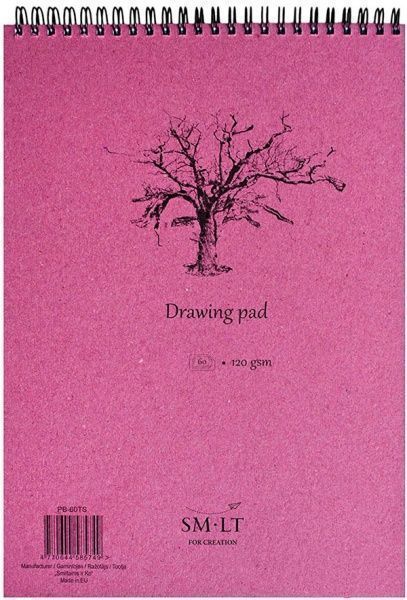 Альбом для ескізів на спирали Authentic A5 см 120 г/м² 60 сторінок Smiltainis