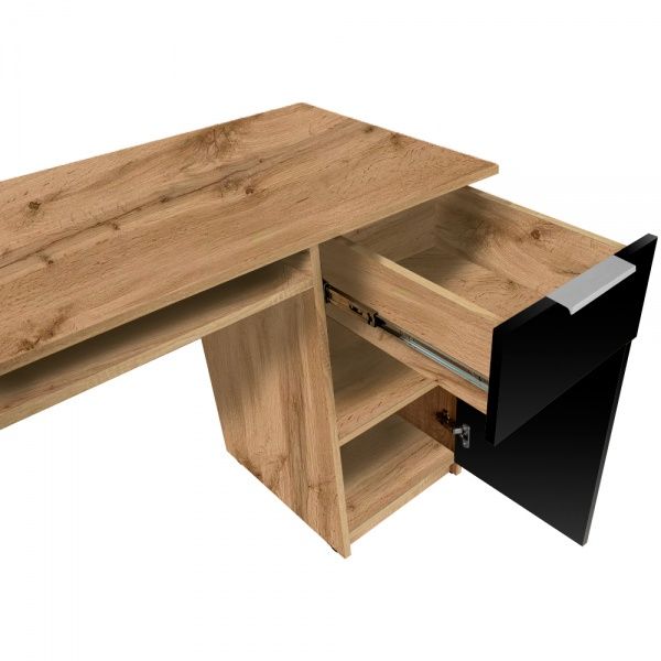 Стол письменный DC Дален 1000x750x550 дуб тахо/черный 