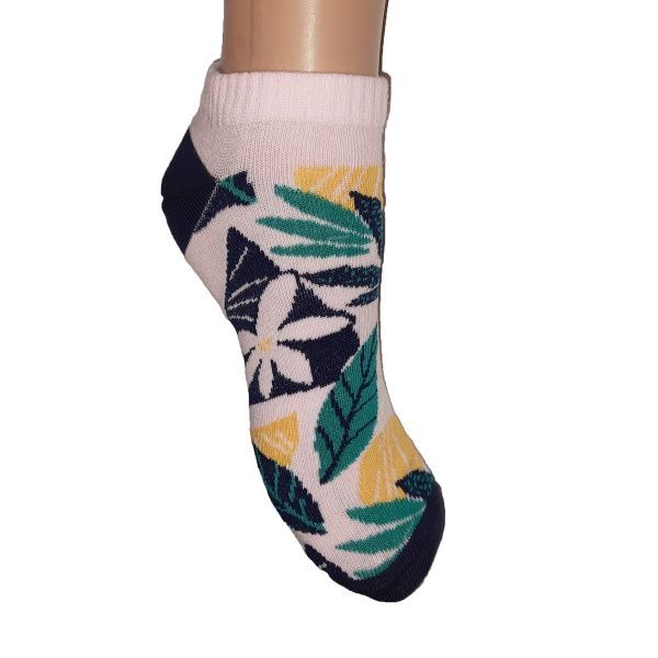 Носки женские ZOZ Тропики р. 23 розовый 1 пар 