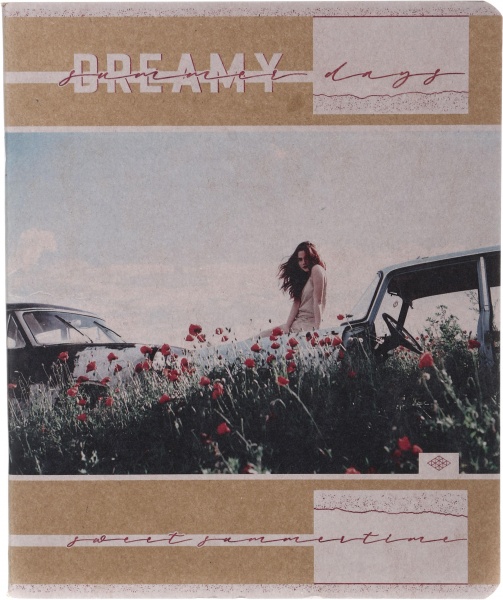 Тетрадь школьная Крафт 96 листов в клетку в ассортименте Поділля