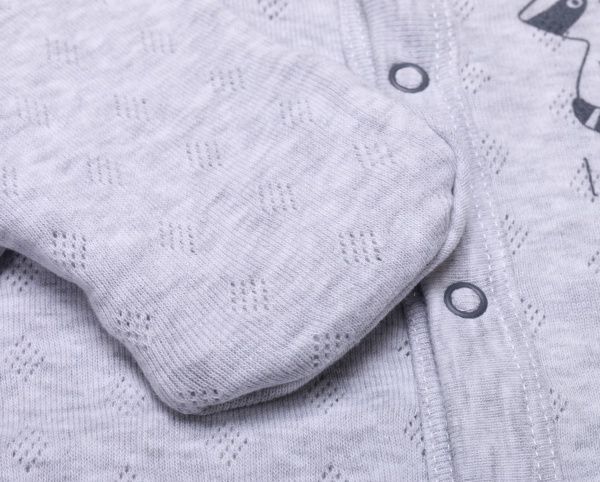 Комбинезон детский унисекс Minikin р.56 серый меланж 21230556 