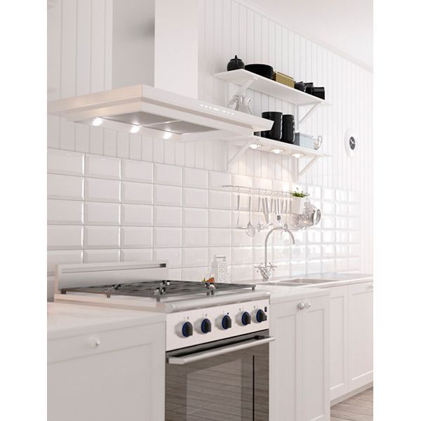 Плитка Golden Tile Metrotiles білий 460051 10x20 