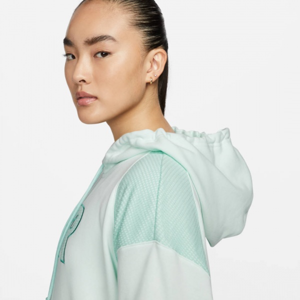 Джемпер Nike W NSW AIR FLC HOODIE DM6059-394 р. XS бірюзовий