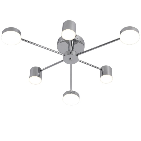 Люстра светодиодная Victoria Lighting 60 Вт хром Otis/PL6 chrome 