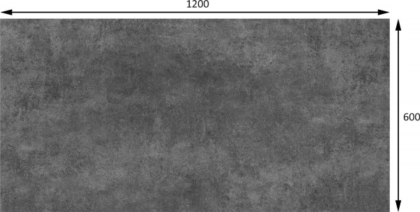 Плитка Allore Group Concrete Anthracite F PC 60x120 R Mat (51,84) 1 