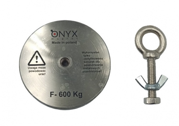 Магніт неодимовий 90х22 мм N52 400 кг пошуковий F-400 односторонній