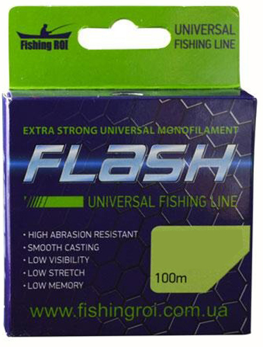 Леска Fishing ROI FLASH Universal Line 100м 0,29мм 7,5кг