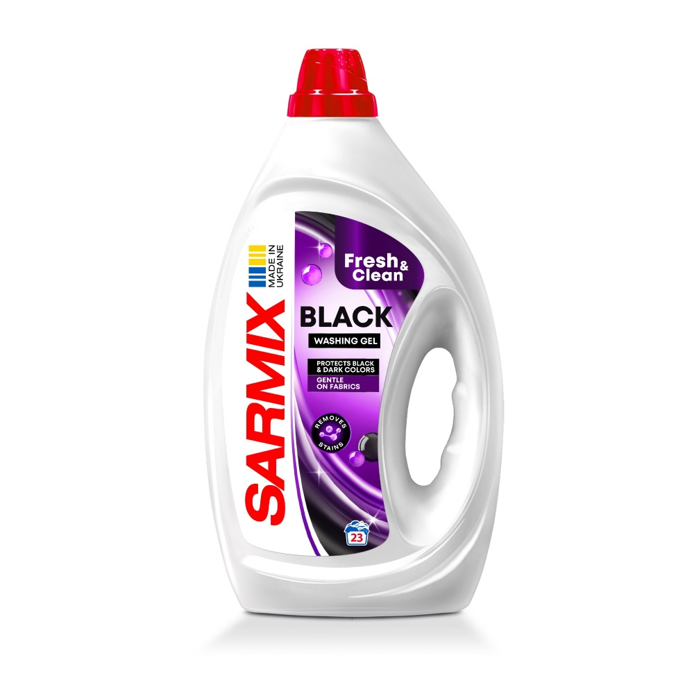 Гель для машинной и ручной стирки SARMIX BLACK 0,9 л