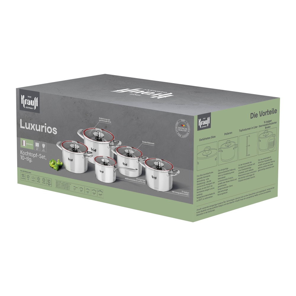 Набір посуду Krauff Luxurios 10 предметів 26-238-114