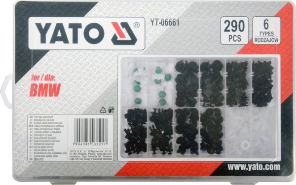 Набір кріплень для автосалонної обшивки BMW YATO YT-06661