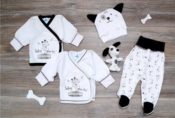 Штанці Minikin Веселе цуценя р.80 білий із малюнком 197030380 