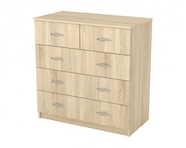 Комод Компанит 2+3П 810х828х414 мм дуб сонома/дуб сонома 