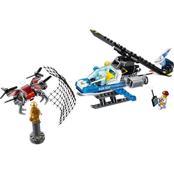 Конструктор Lego City Воздушная полиция: преследование с дроном 60207