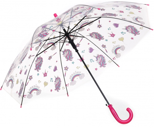 Парасолька Susino Єдиноріжка прозорий із малюнком UP2131 