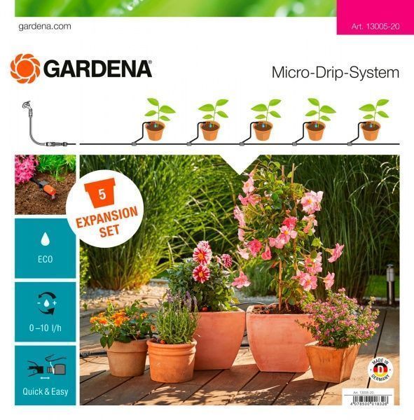 Комплект Gardena микрокапельного полива для удлинения системы 13005-20