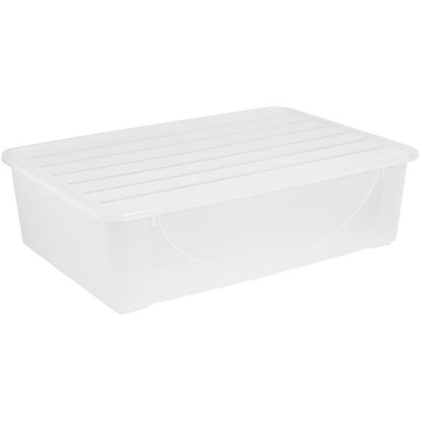 Контейнер із кришкою Алеана 122042 22 л прозоро-матовий 148x371x541 мм