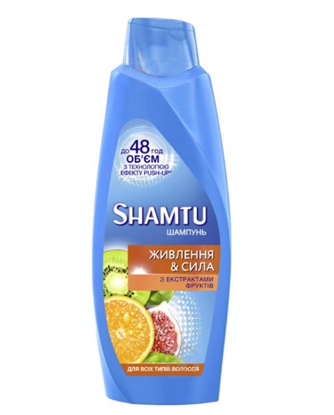 Шампунь Shamtu Питание и сила с экстрактом фруктов для всех типов волос 650 мл