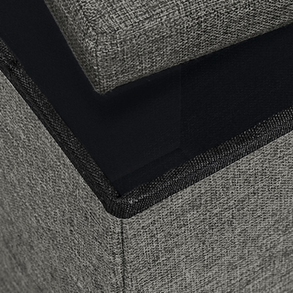 Ящик-пуф MVM TH-04 GRAY 380x760x380 мм