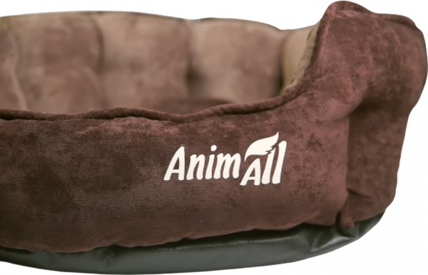 Лежак AnimAll Royal Velours Chocolate M 53×47×21 см 114002