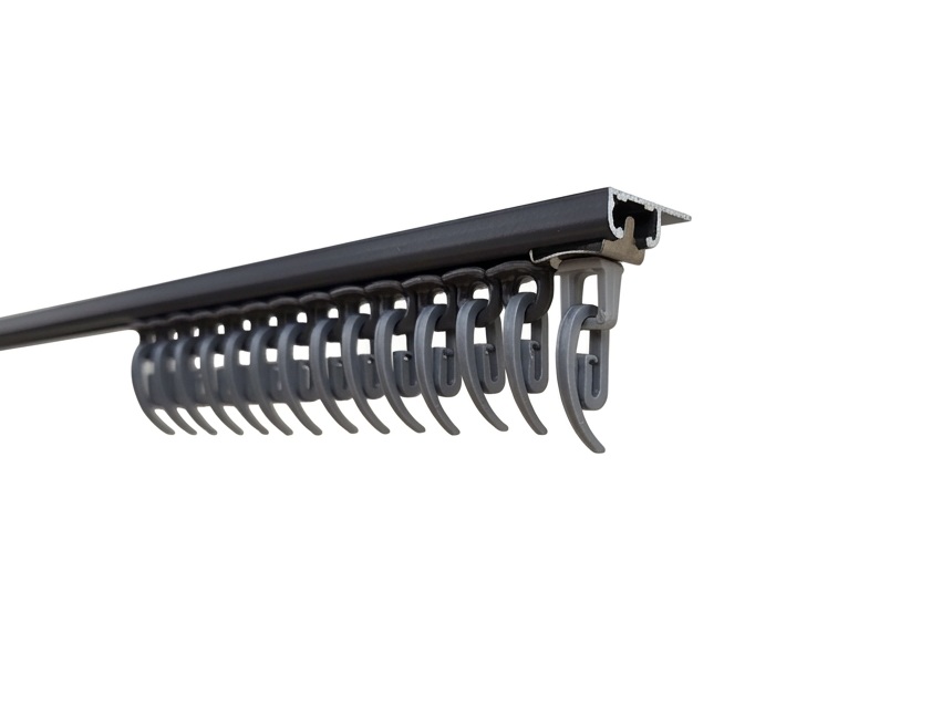 Карниз Karniz plus AL-1 одинарный 150 см графит 1 шт.