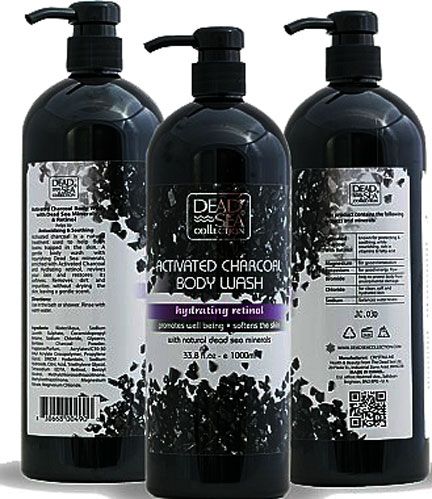 Гель для душа Dead Sea Collection с активированным углем и ретинолом 1000 мл