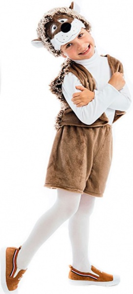 Костюм карнавальний КАРНАВАЛІЯ Їжачок р.122 коричневий 88013 