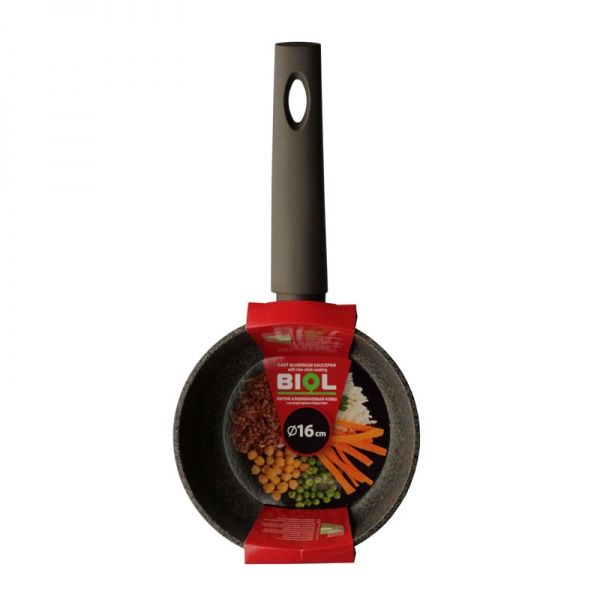 Ковш с антипригарным покрытием 1л Гранит Браун 10193Р Biol