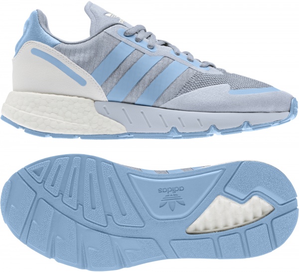 Кроссовки Adidas ZX 1K BOOST W FY3630 р.UK 4,5 голубой