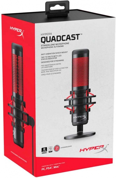 Мікрофон HyperX Quadcast HX-MICQC-BK
