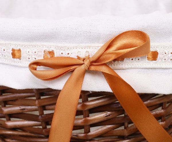 Кошик плетений з текстилем Tony Bridge Basket 29x21x12 см HQ13-10CD-5 