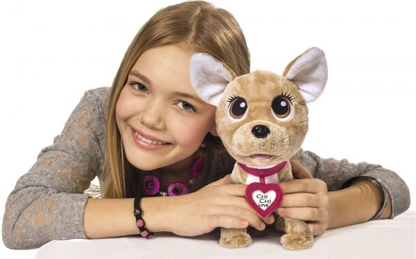 Игрушка интерактивная Simba Собачка CCL «Чихуахуа. Хеппи», выполняет 12 команд, с сумочкой и расческой, 5+ 5893110