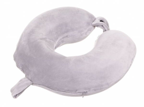 Подушка дорожня Auto Assistance ортопедична AP-LG01 світло-сіра 