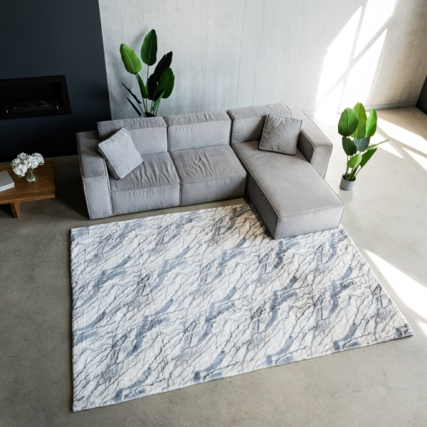 Килимок Dariana Rabbit Marble 204х300 см white 