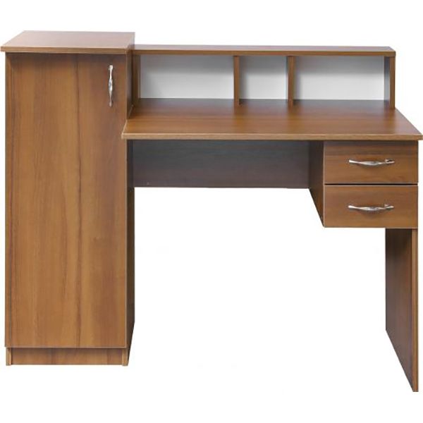 Стіл комп'ютерний Компанит ПІ-ПІ-1 горіх (кромка ПВХ)