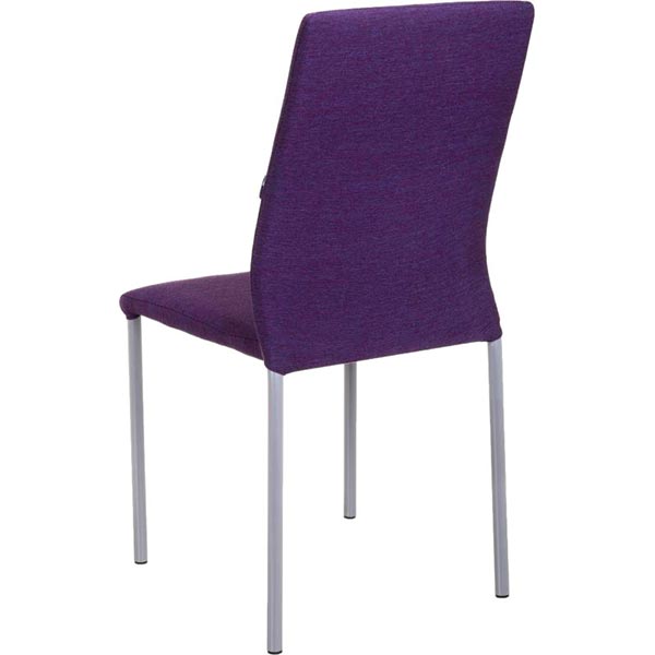 Стілець обідній Nowy Styl NIK ALU (BOX-4) (CH) GD-6 алюміній/фіолетовий
