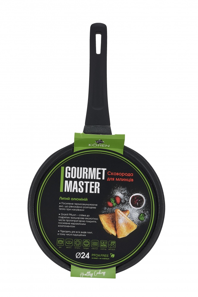 Сковорода для блинов Kohen Gourmet Master 24 см KN91643