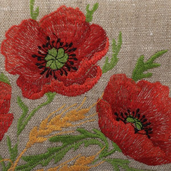 Фартук кухонный Цветы. Маки Галерея льна