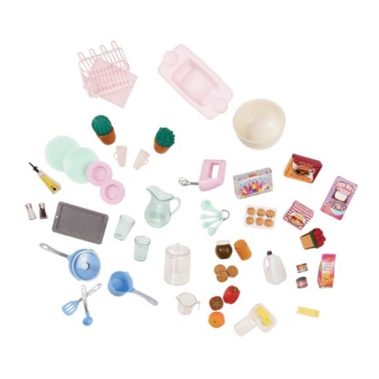 Кукольная кухня Our Generation 94 аксессуара розовая BD37365Z