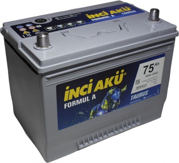 Аккумулятор автомобильный INCI Formula Asia (Taurus) 75А 12 B D26 075 060 117 «+» слева