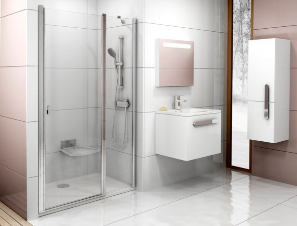 Душові двері CSD2-100 bright alu+Transparent_