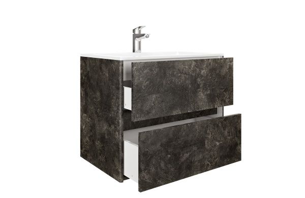 Тумба підвісна Preference N2 80 МДФ сланець темний під умив.Como 80