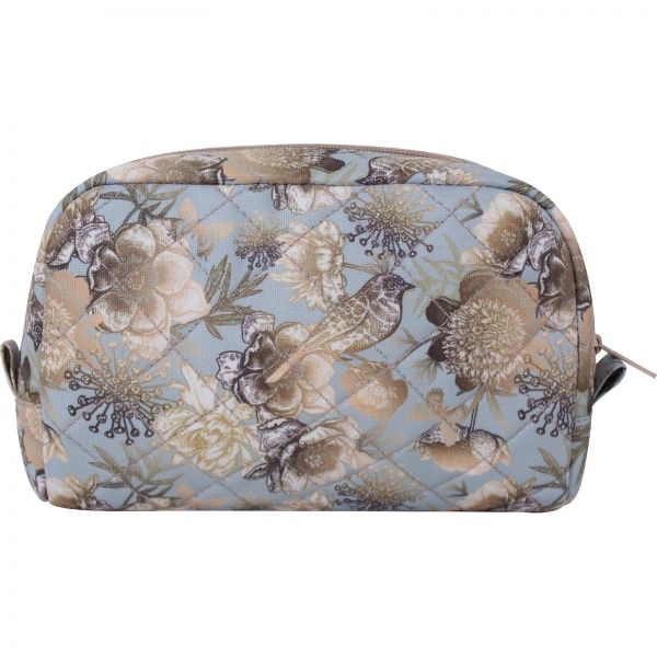 Косметичка Bagland Пташки 1,7 л бірюзовий/бежевий суб.870 (717664) 