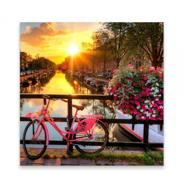 Репродукция Пейзаж города 48x48 см 