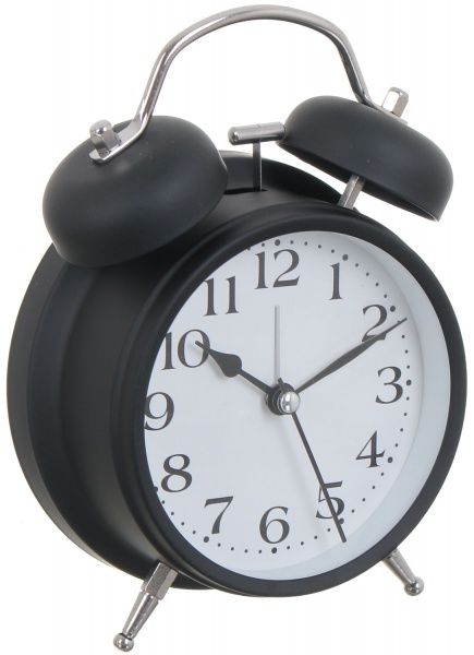 Будильник Flash 16.8х6.3 см чорний